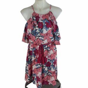 Takara Floral Dress Off Shoulder Ruffle Junior